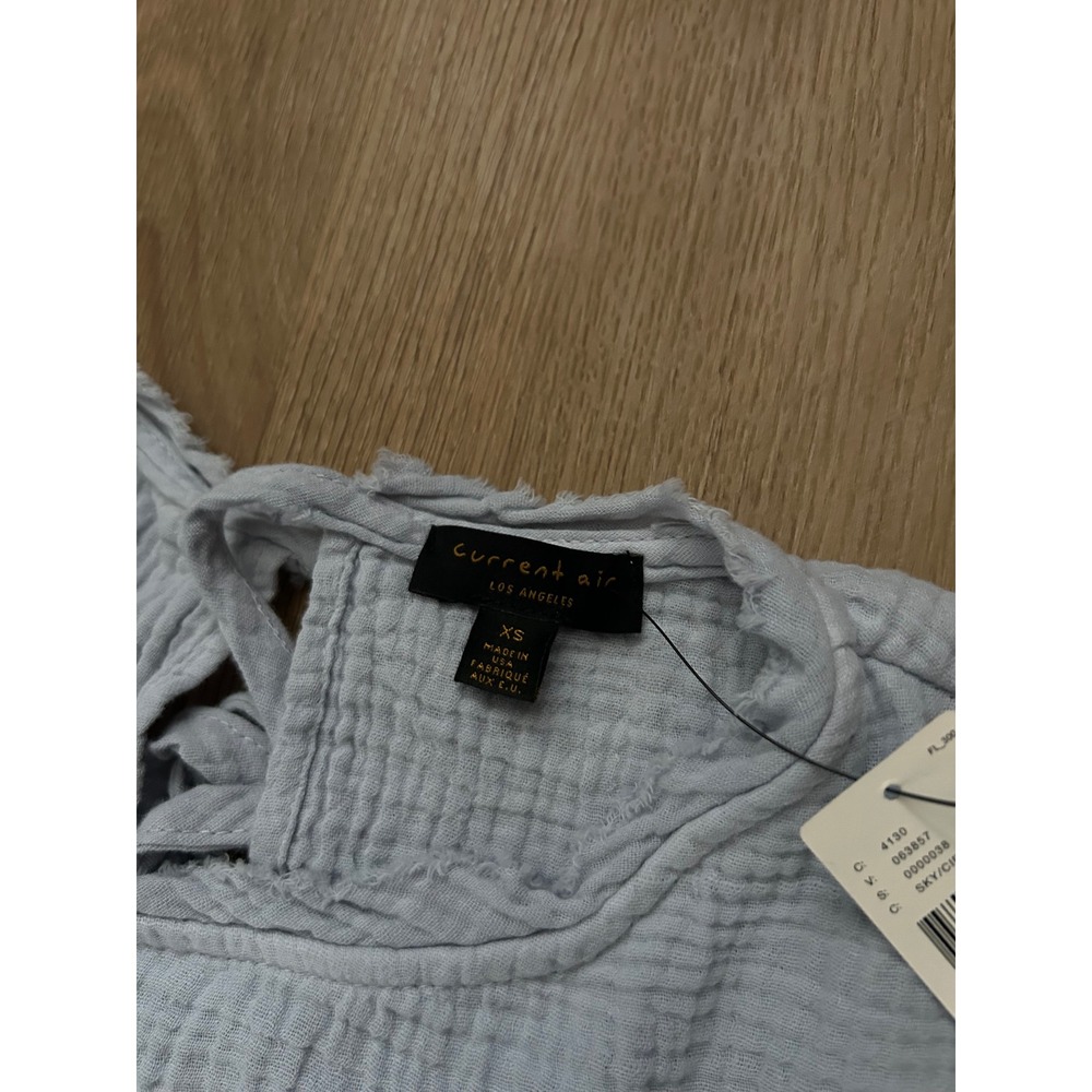 Current Air Dariya Dip Dyed Tunic Dress XS Blue Green Ombre Boho Anthropologie - Picture 4 of 9